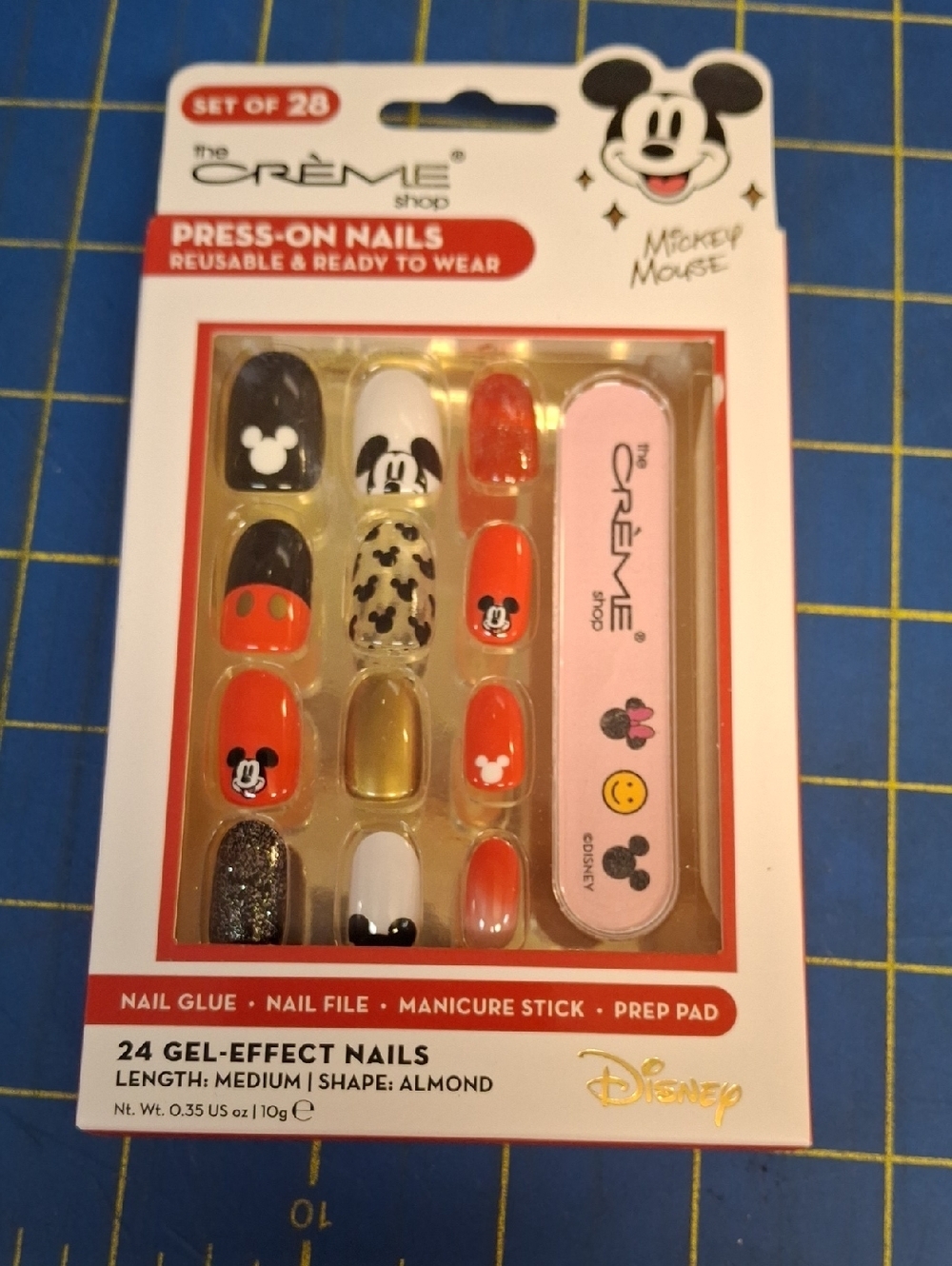 The Crème Shop Disney Mickey Mouse Press-On Nails NWT